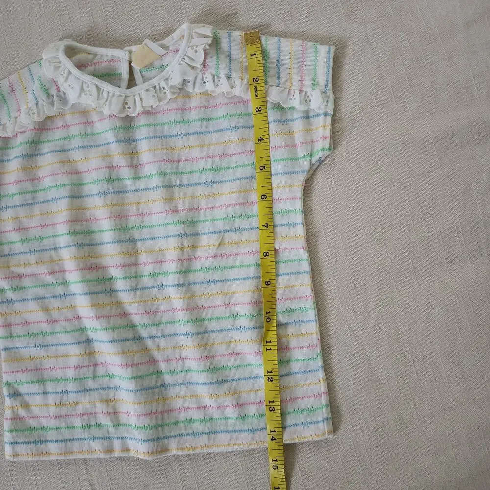 Vintage 60s-70s Pastel Striped Shirt 4t